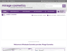 Tablet Screenshot of miragecosmetics.co.uk